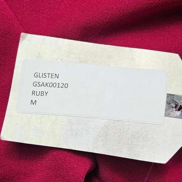 NWT Katie May Glisten Open Back Long Sleeve Dress Ruby Size M - Picture 10 of 13